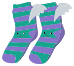 Anthropomorphic Winged Socks